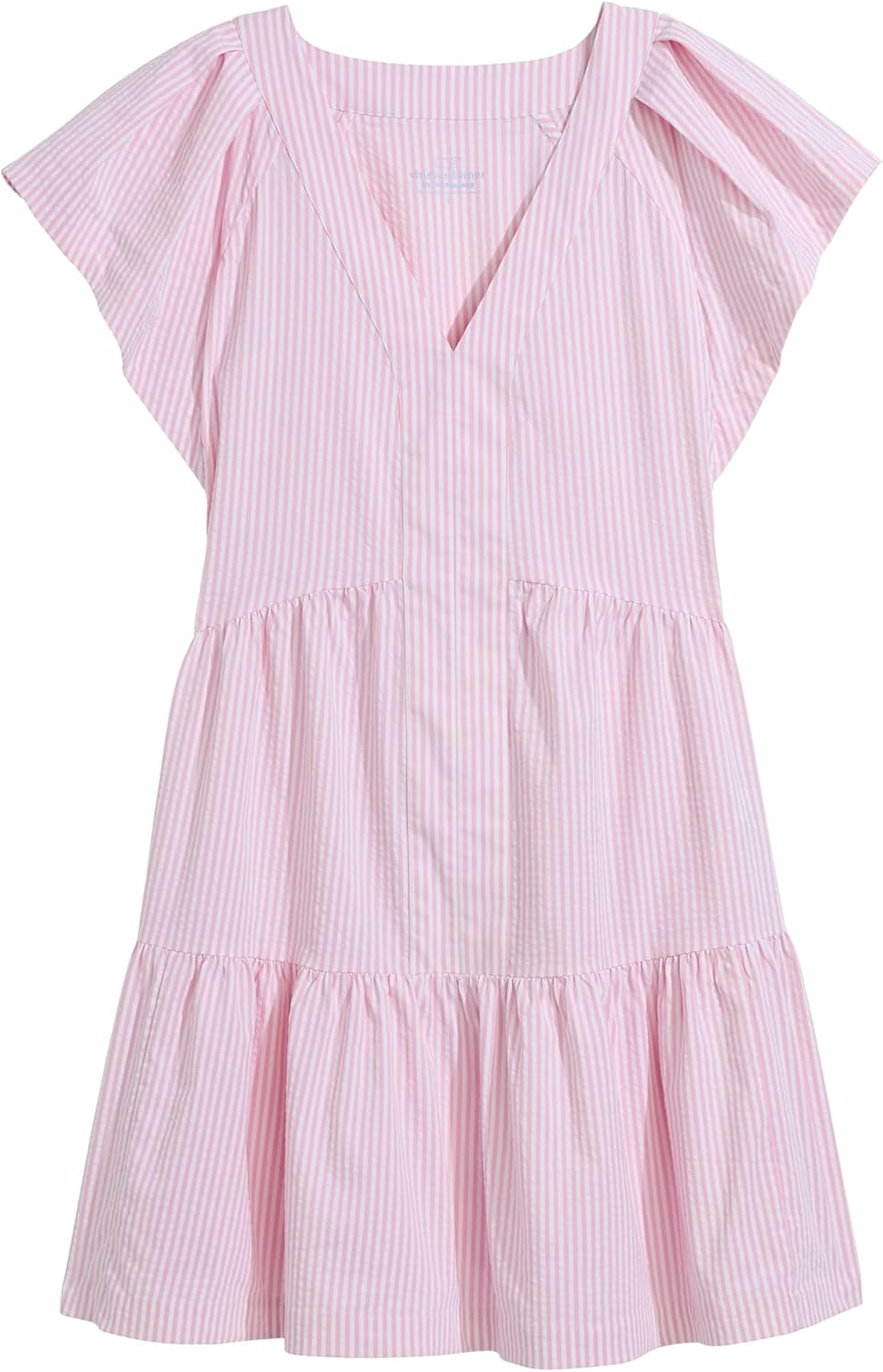 vineyard vines Women’s Harbor Tiered Ruffle Sleeve Dress